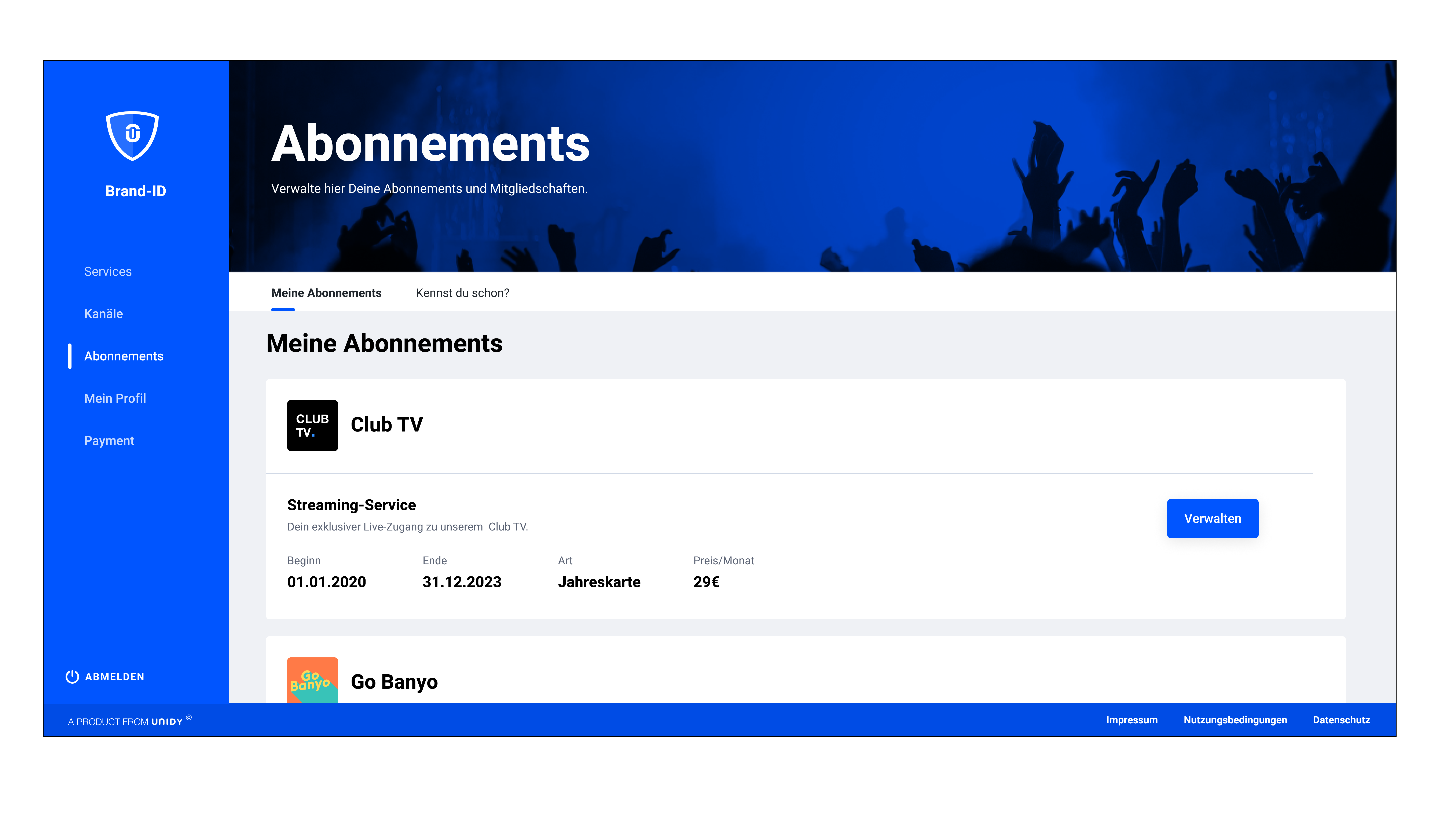 Subscriptions and memberships